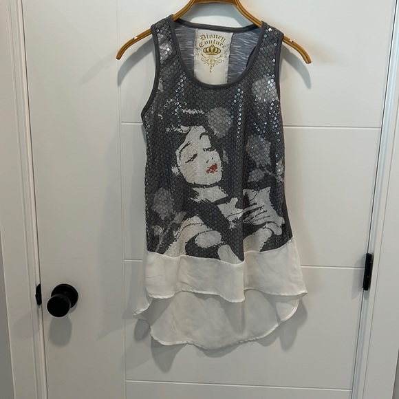 Disney couture sleeping beauty sequence shirt size small - Picture 1 of 7